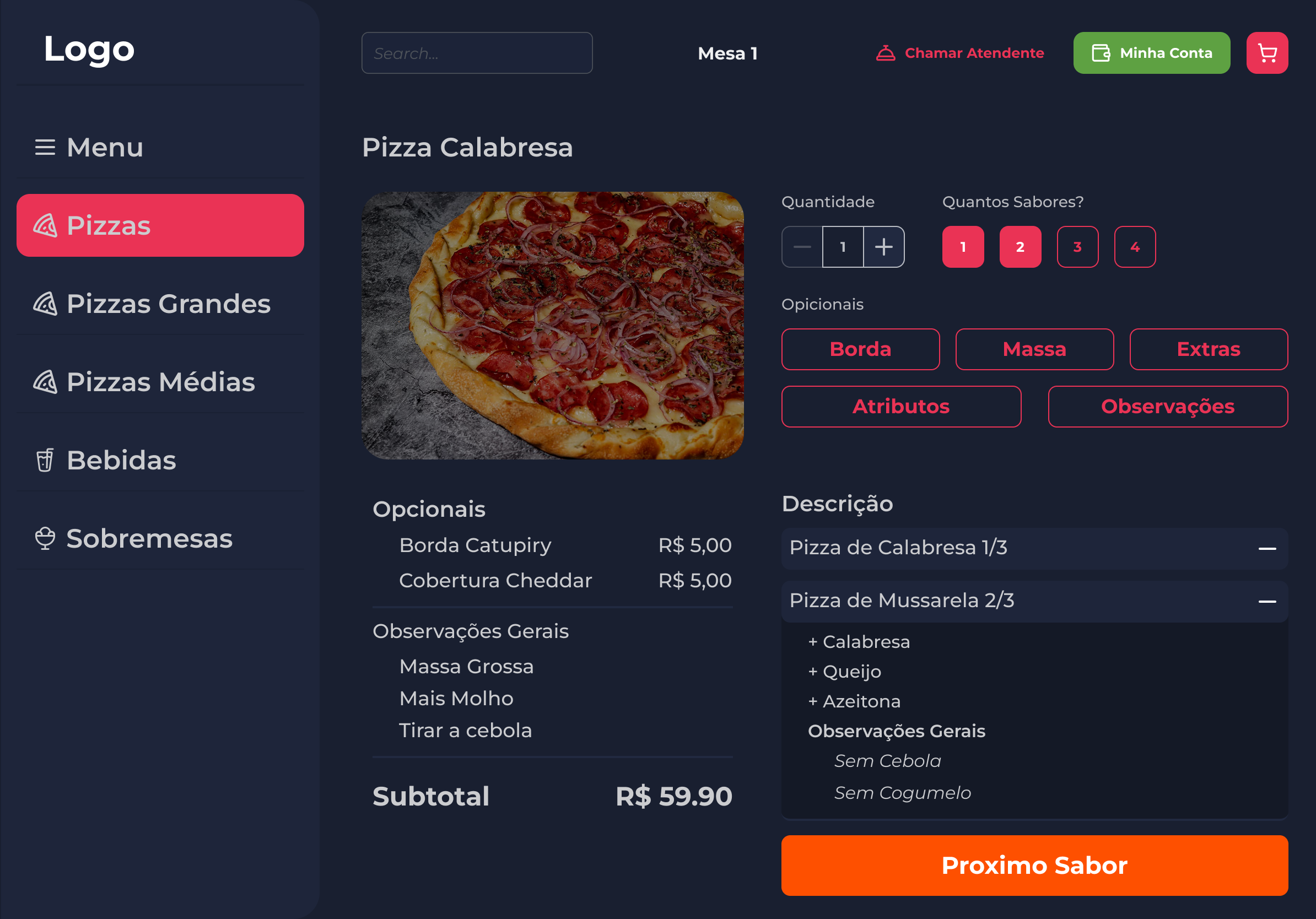 App Pizzaria - 8